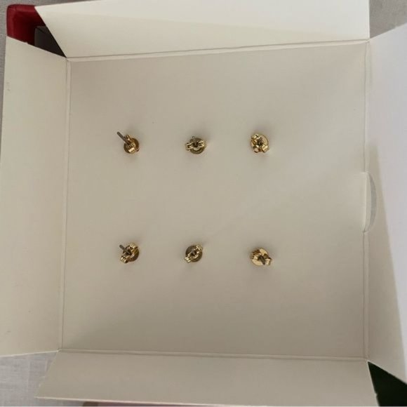 Coach C Stone Star Stud Earring 3 Pair Set for Men or Women New in Coach Box - Picture 14 of 15